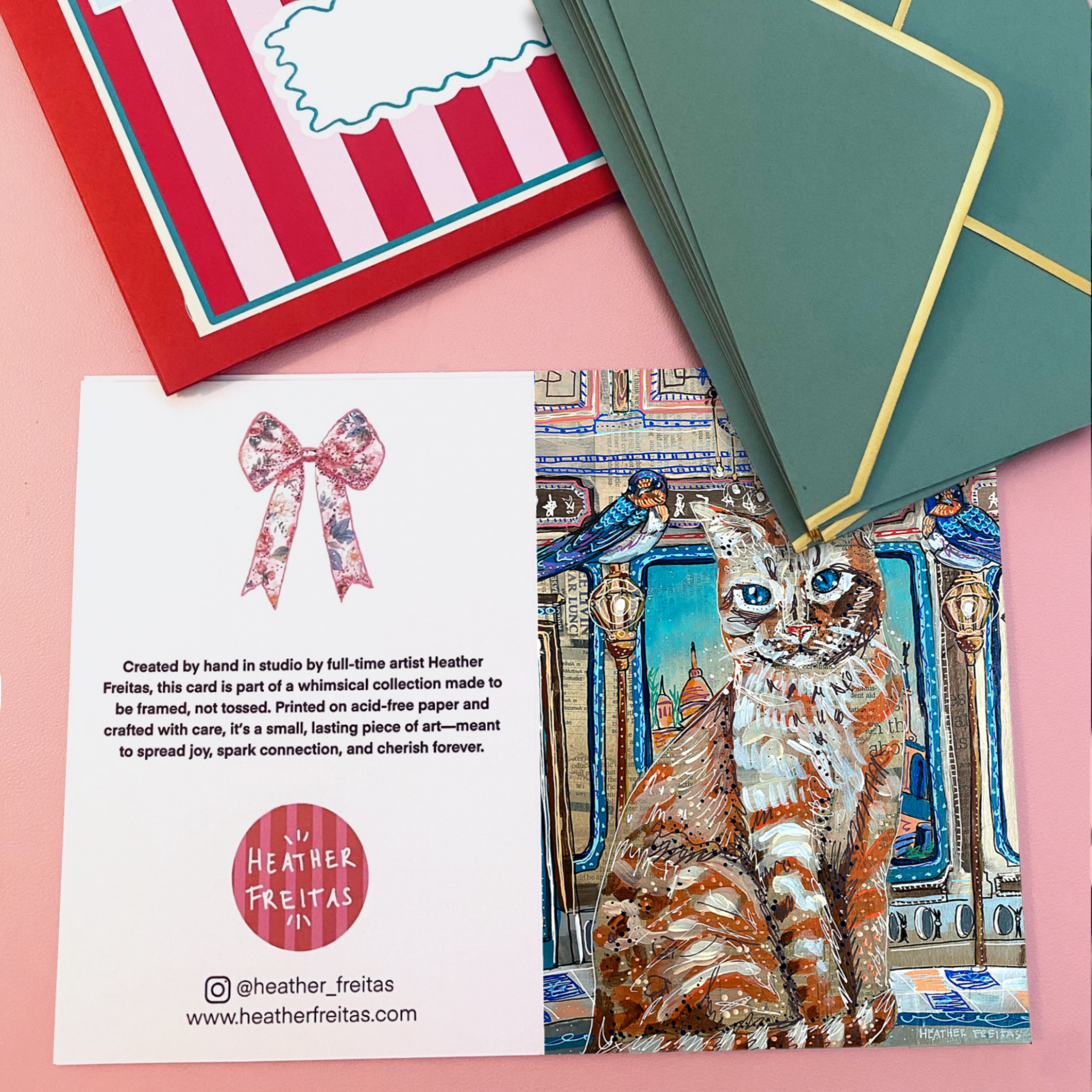 Royal Castle Cat - Greeting Card / Fine Art Print