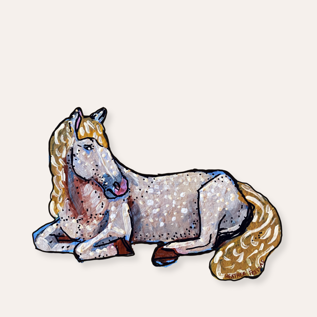 Resting Horse Sticker