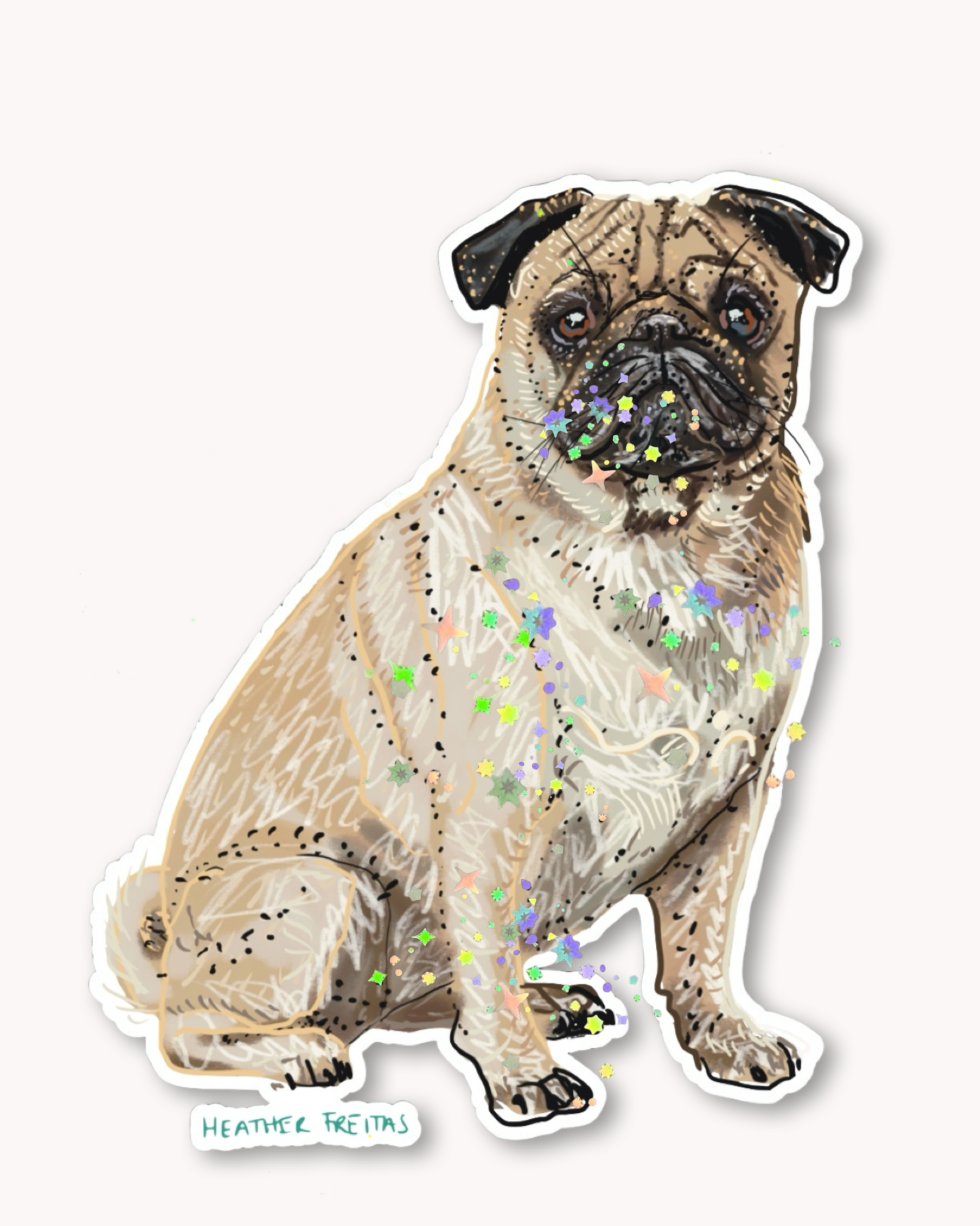 Pug Sticker