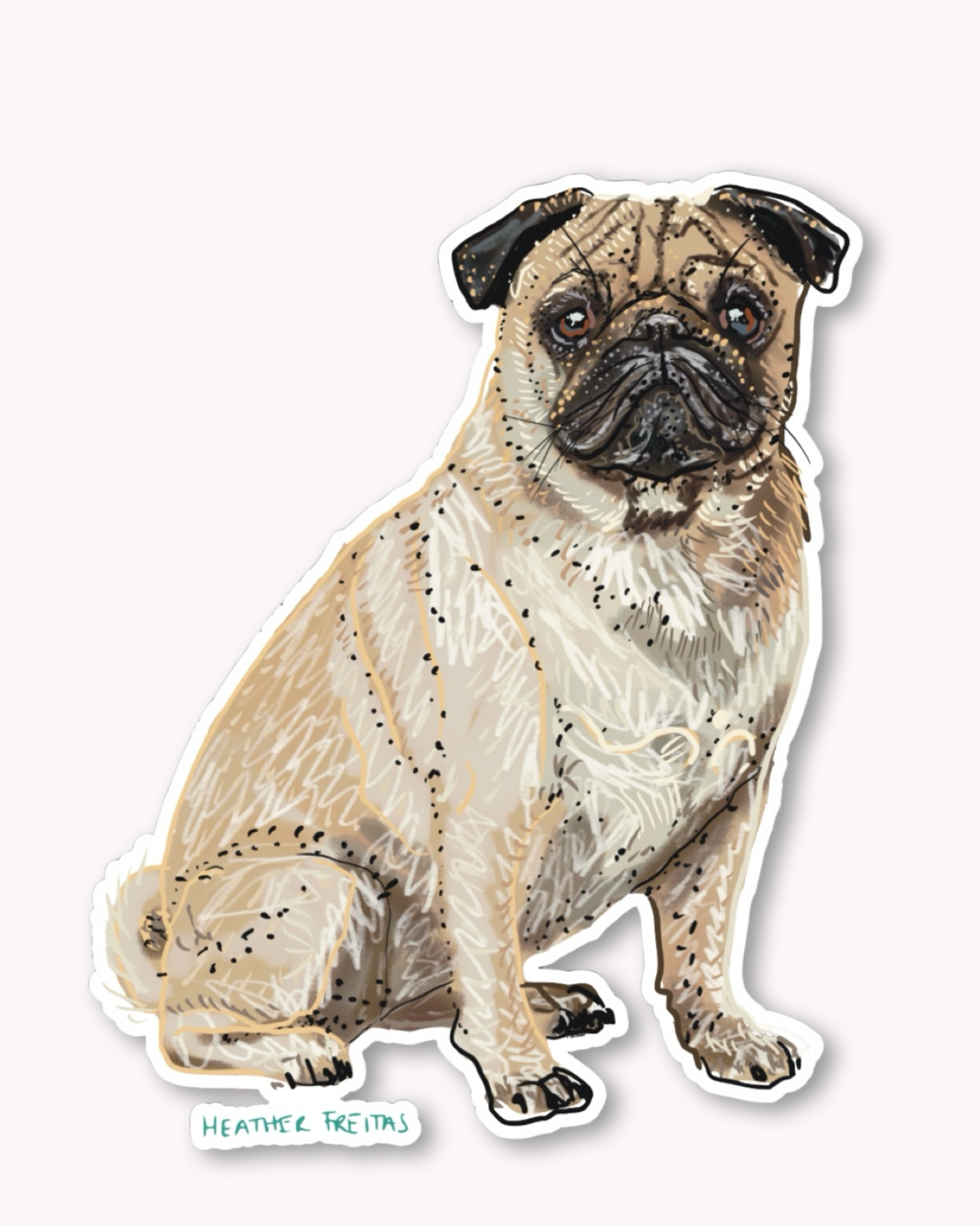 Pug Sticker