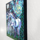 Spiral Galaxy Unicorn ( Original Painting )