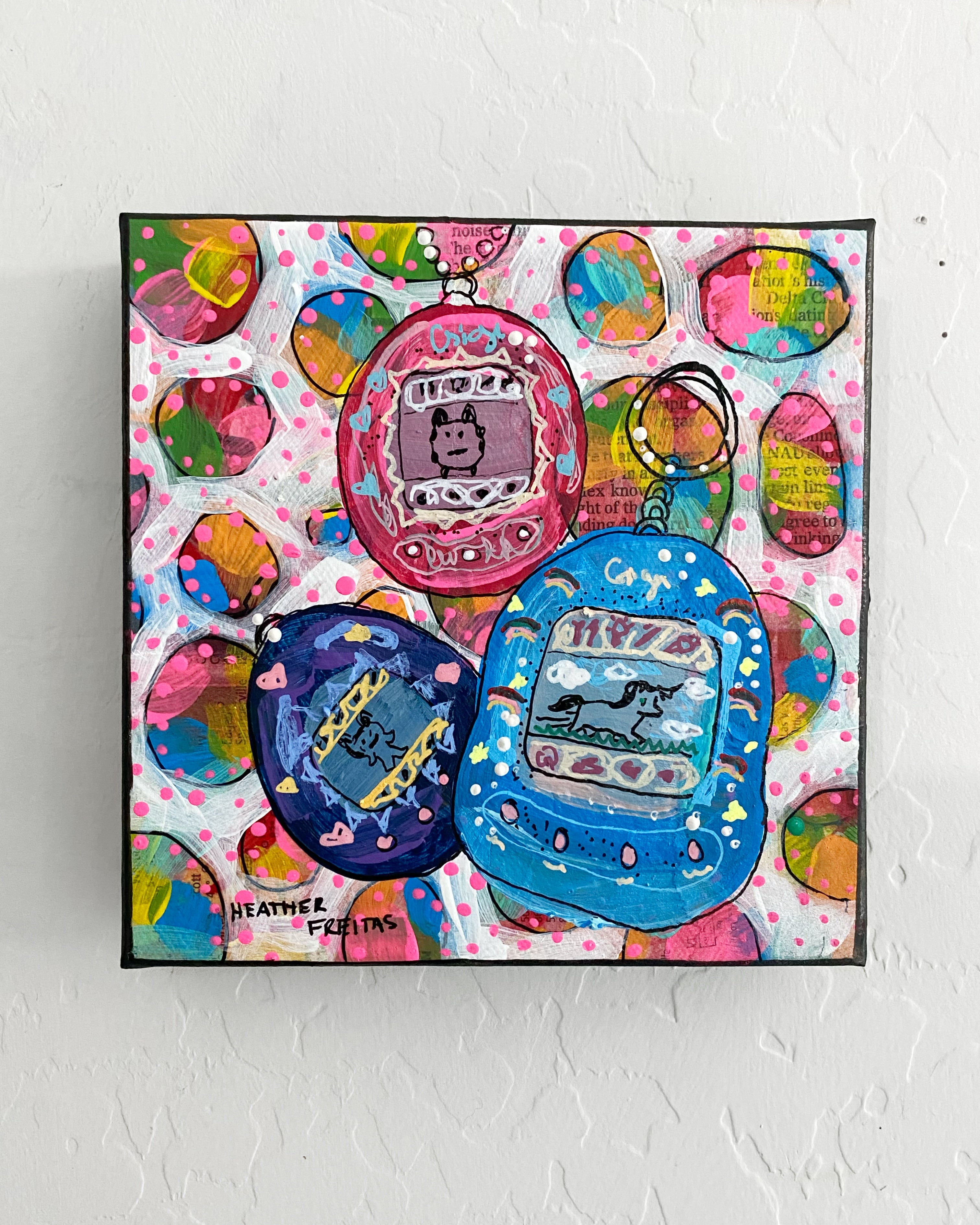 90’s Toys ( Original Painting ) - Heather Freitas - fine art home deccor