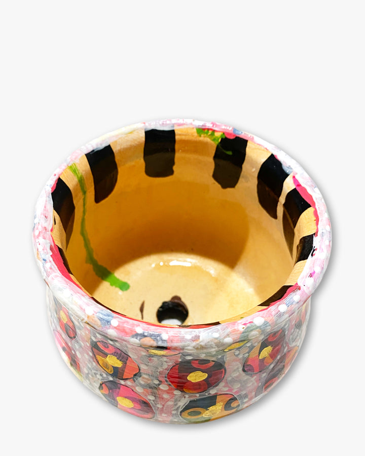 Red Dream Planter With 23k Gold Accents