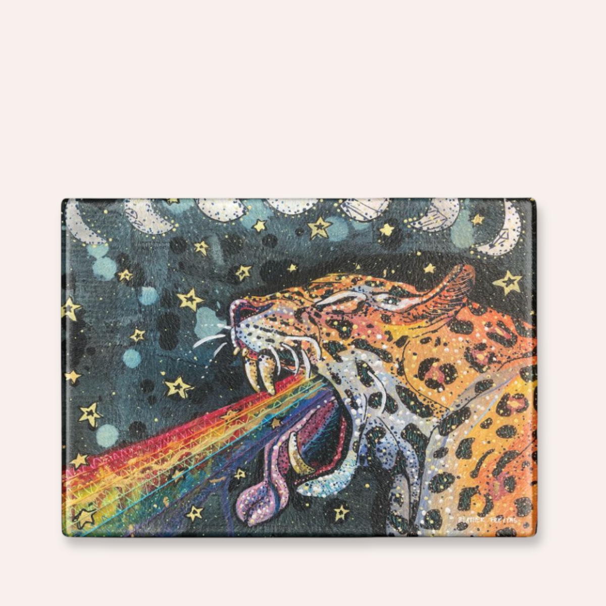 Moon Tides & Jaguar Vibes Cutting Board Trivet