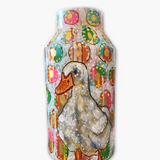 Ugly Duckling & Mallard Hand Painted Vase