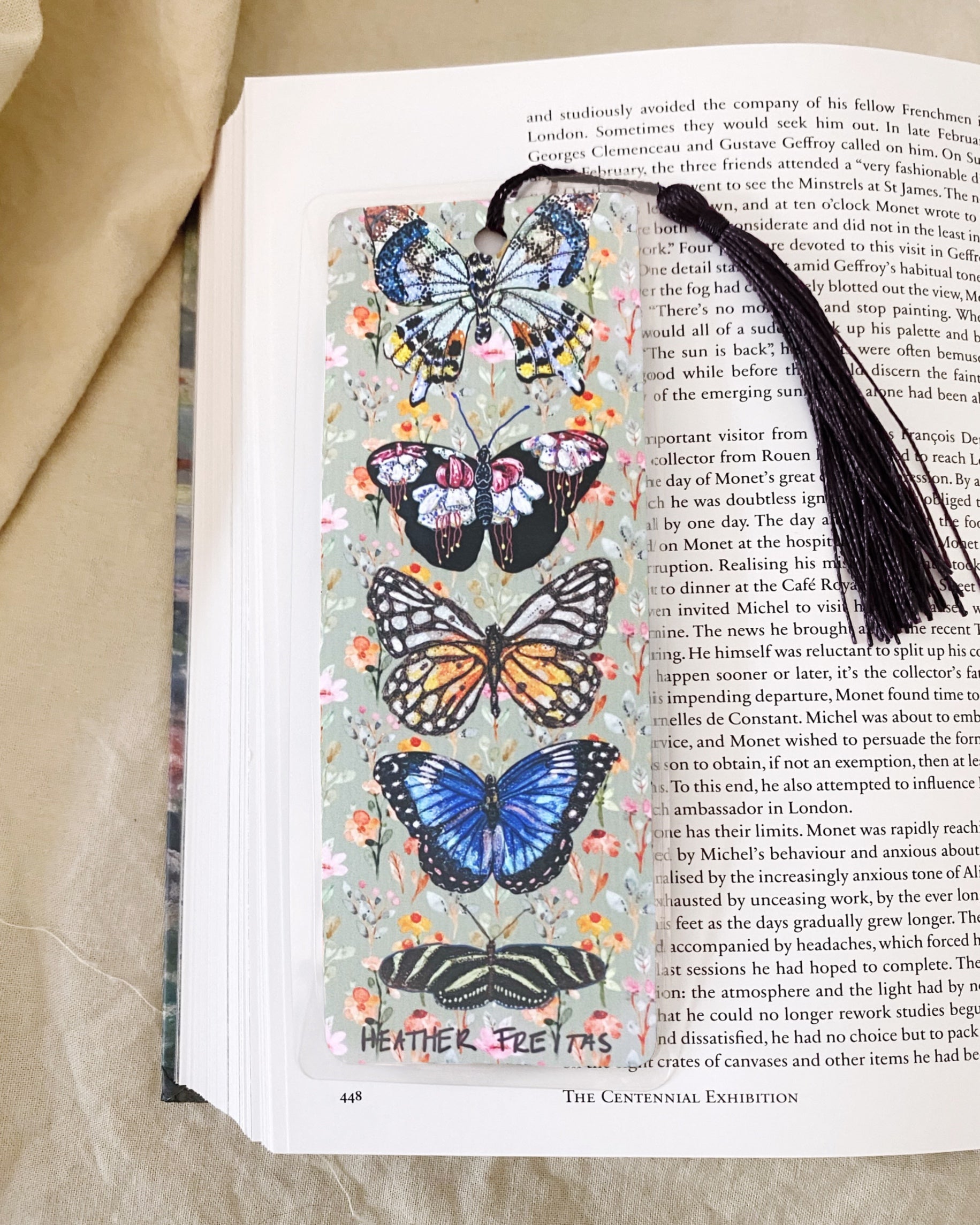 Floral Butterfly Bookmark