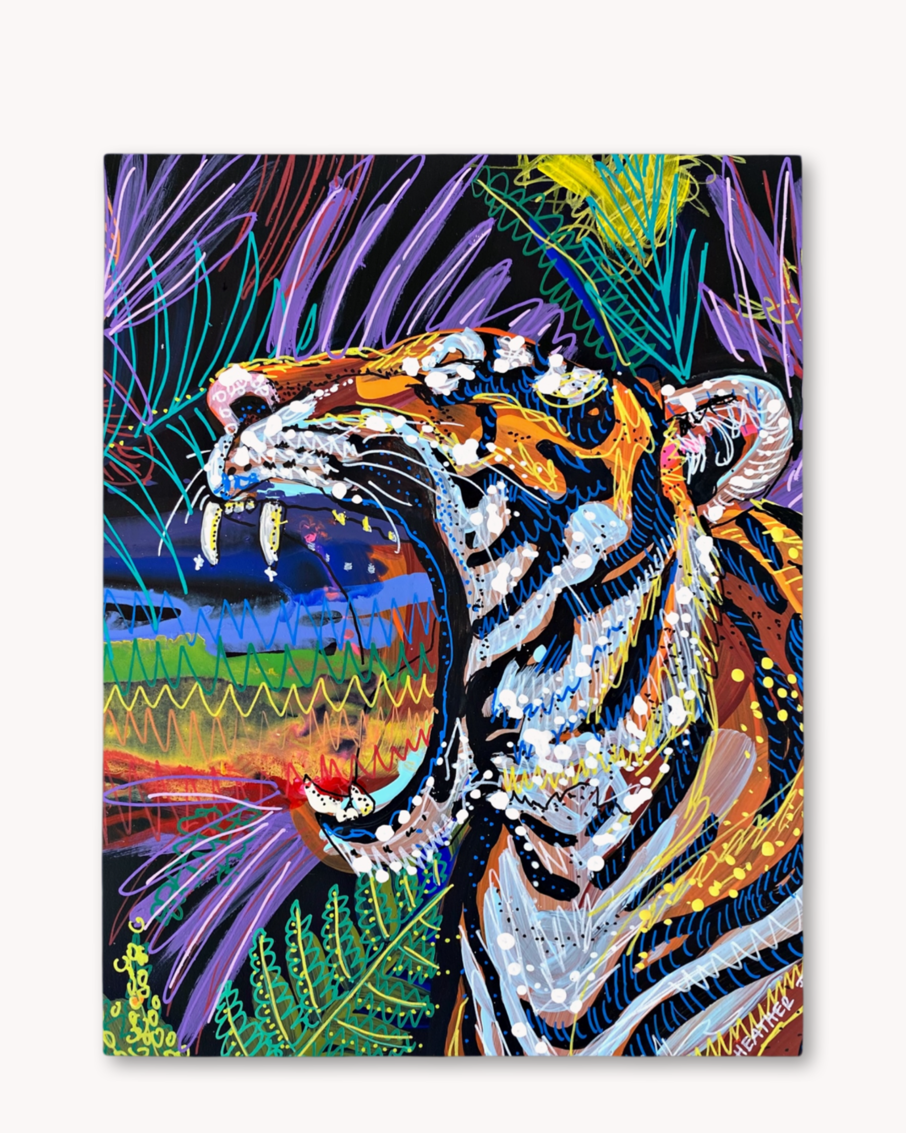 Tiger Tides & Rainbow Vibes - Economy Print