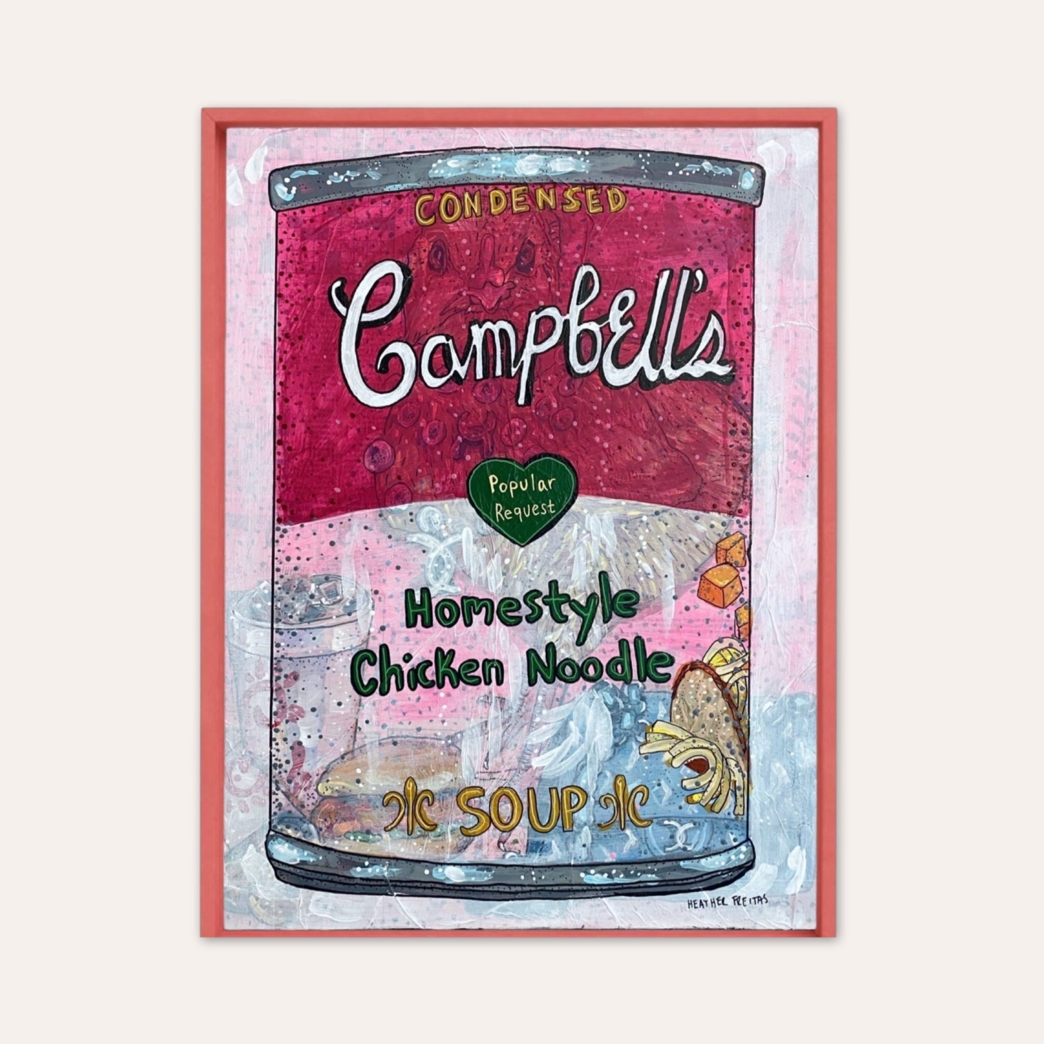 Homestyle Chicken Noodle Soup ( Original Painting )