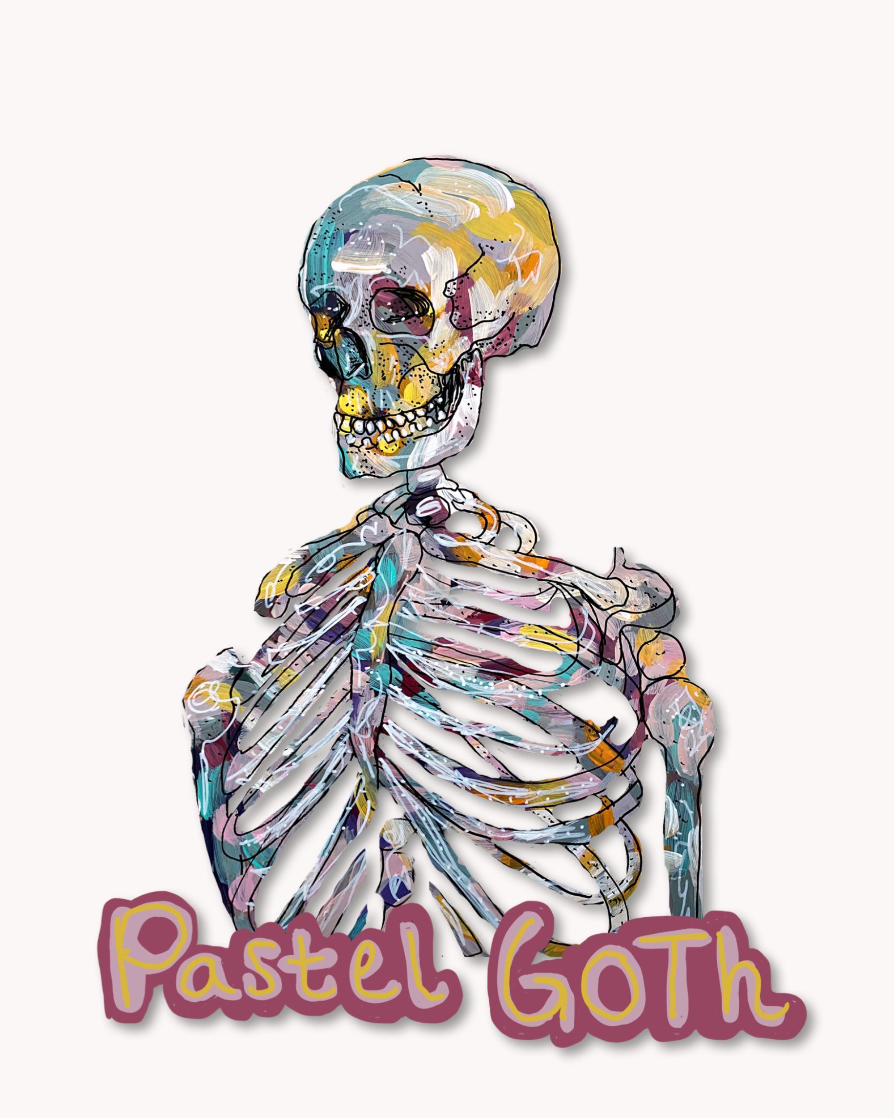 Pastel Goth ( Permanent Sticker )