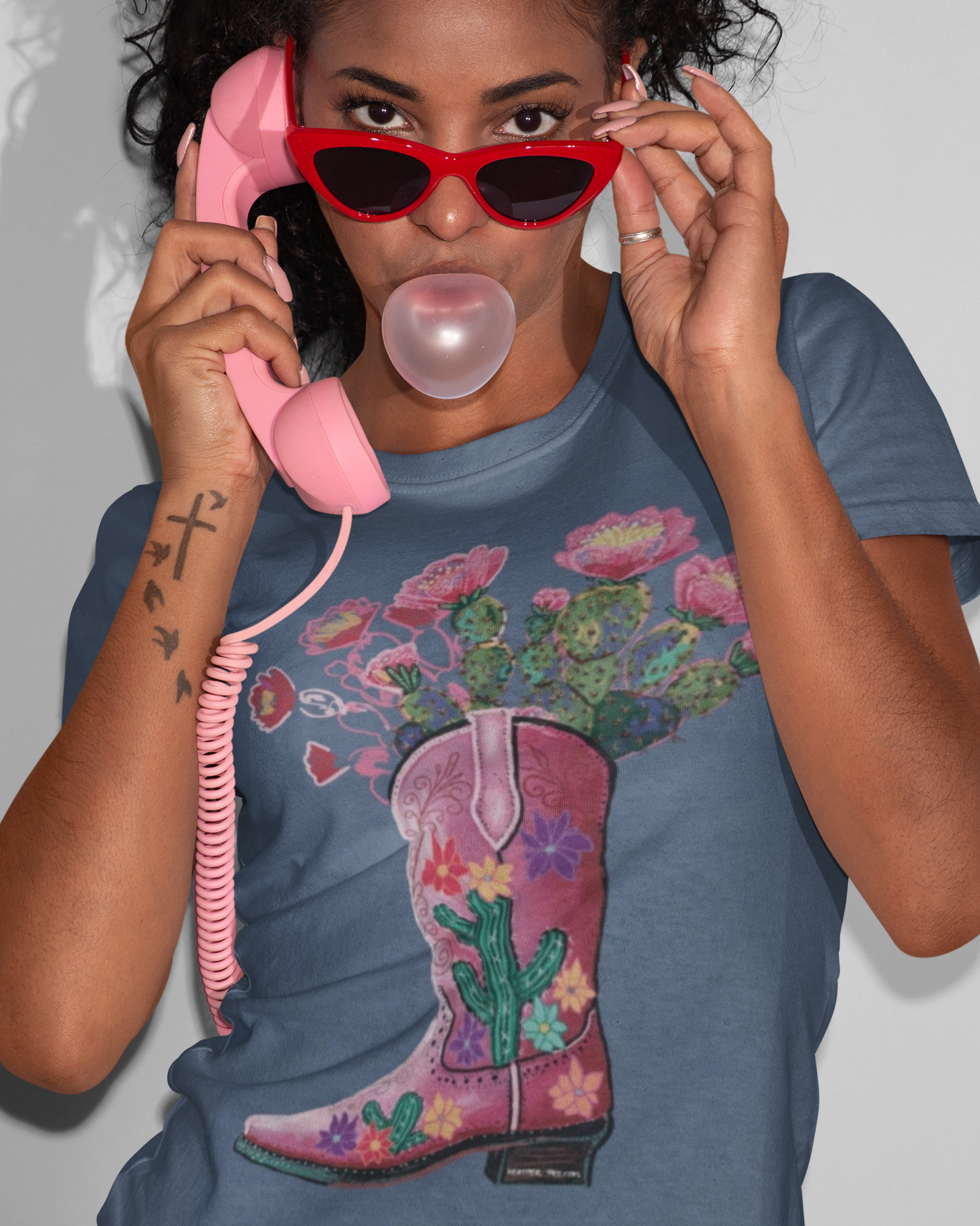Cowgirl Cactus Boot Tee