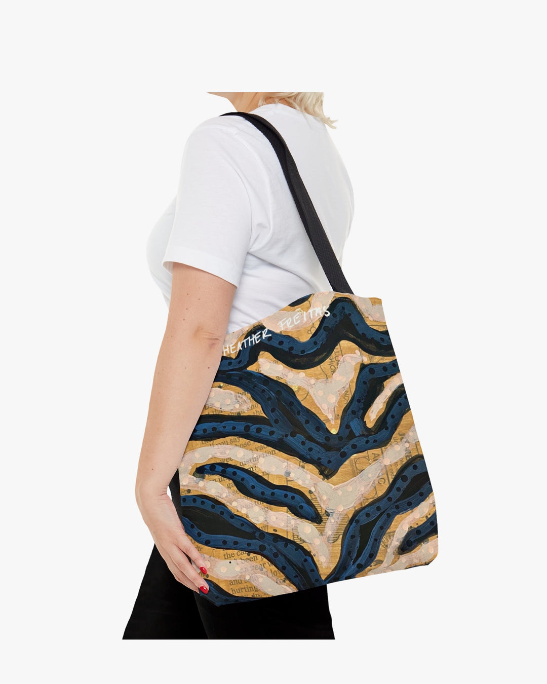 Zebra Maze Tote Bag