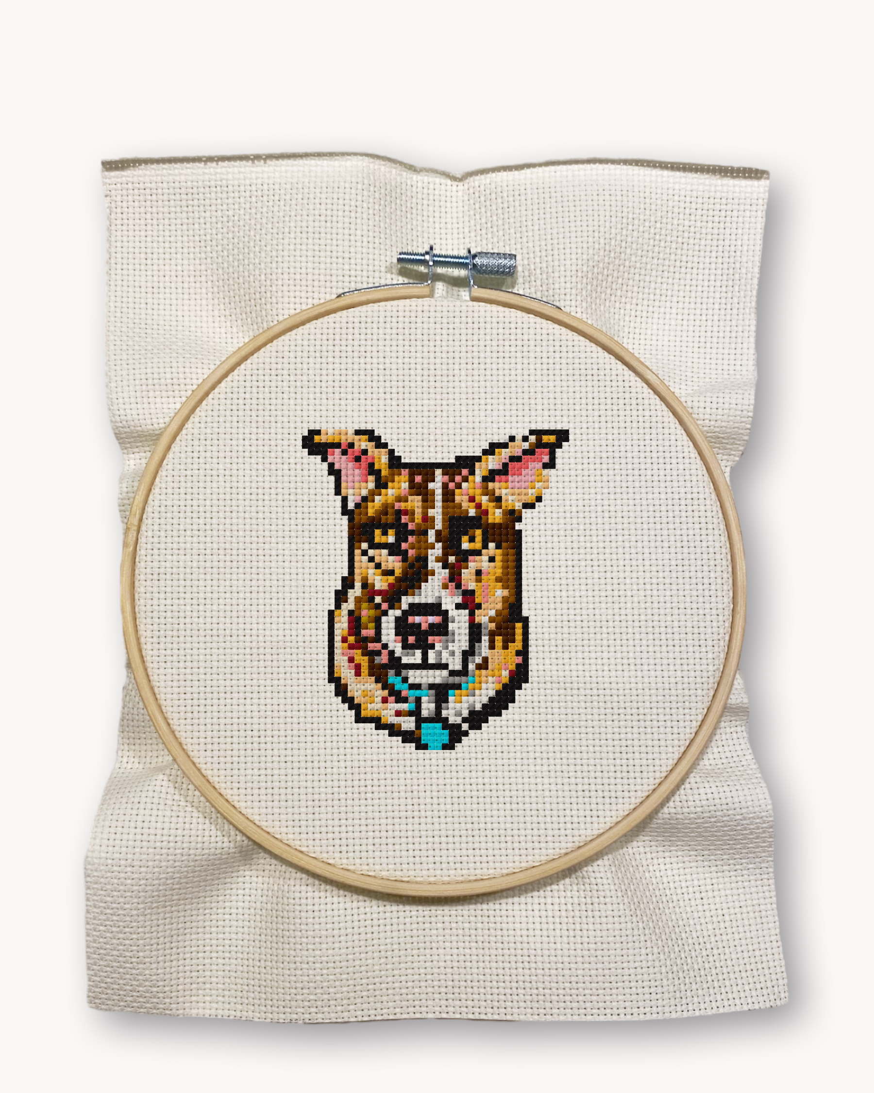 Custom Pet Portrait Cross Stitch Kit ( M 3 inch )
