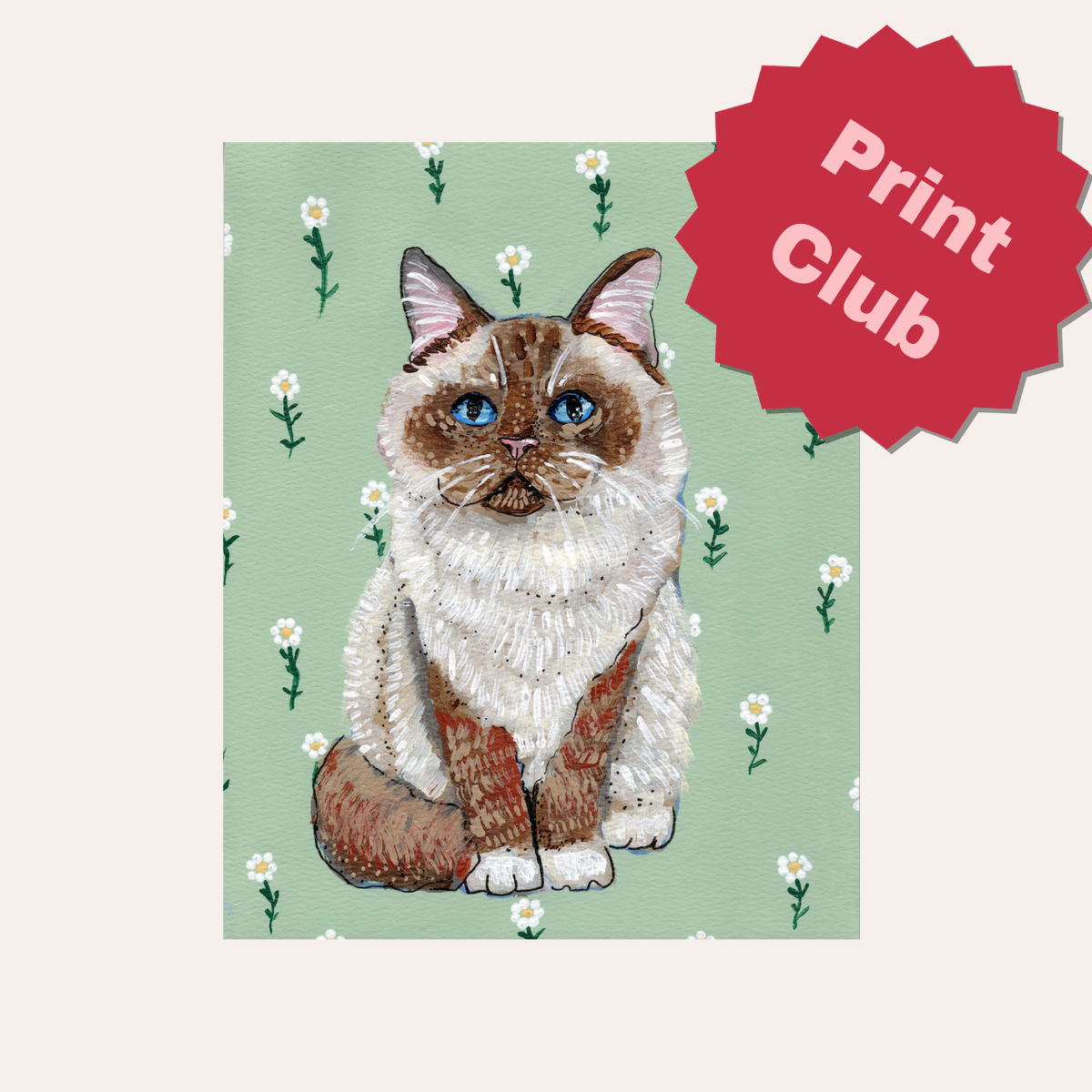 Print Club ( 5x7 inch Rolled Canvas Print )
