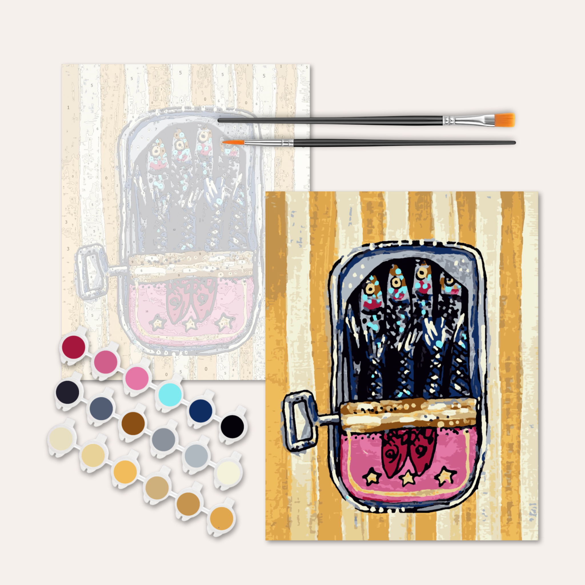Sardines - Paint by Numbers Kit