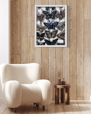 Cascades Butterly Species ( Fine Art Tapestry With Beaded Accent )