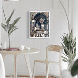 Depression ( Fine Art Tapestry With Beaded Accents )
