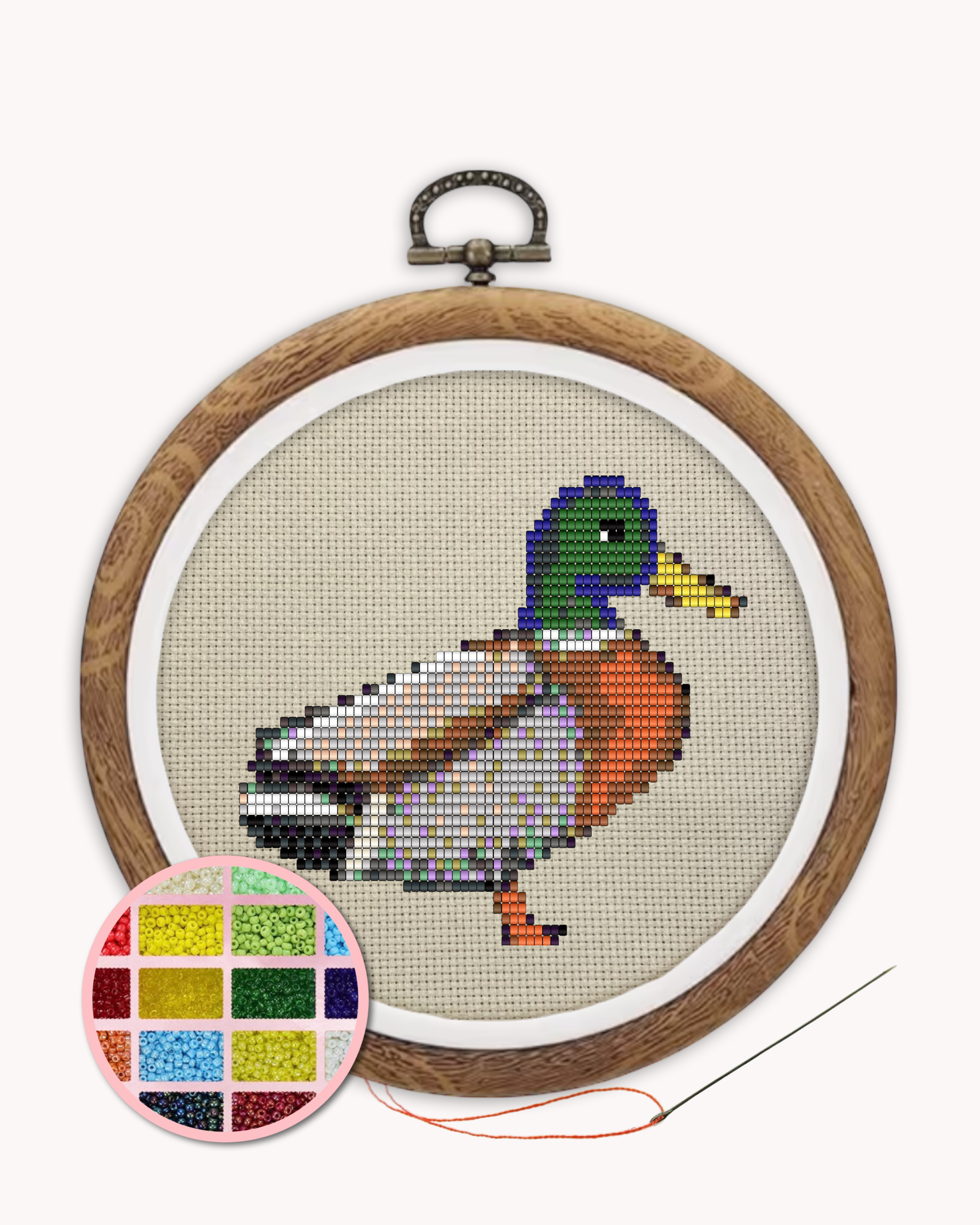 Mallard Beaded Art Kit ( M 4 inch )