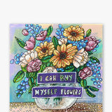 I Can Buy Myself Flowers ( Original Painting ) - Heather Freitas - fine art home deccor