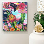 Dawn Desert Pollinators ( Original Painting ) - Heather Freitas - fine art home deccor