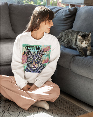 Resting Judge Face Unisex Premium Sweatshirt