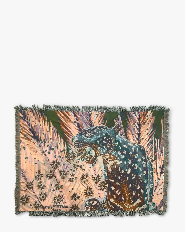 Jaguar Daisy Woven Blanket - Heather Freitas - fine art home deccor