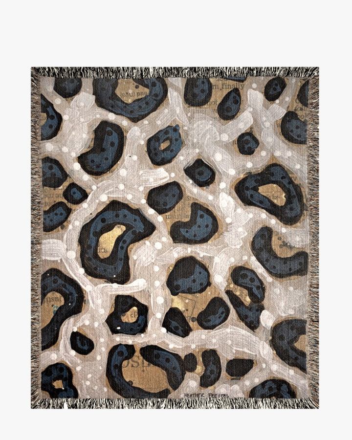 Leopard Lure Woven Blanket