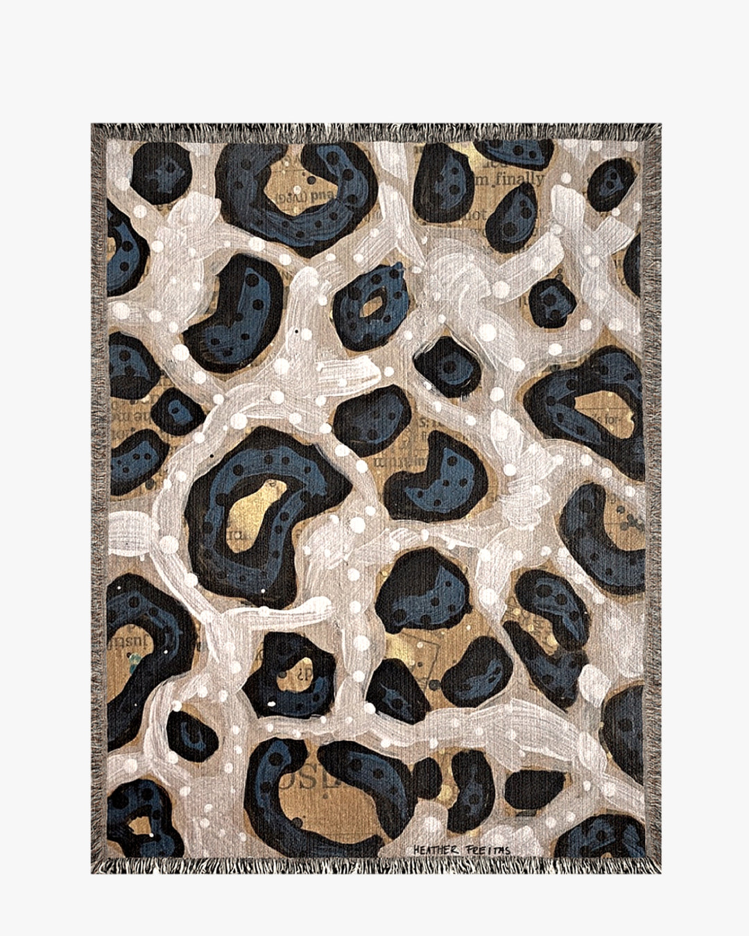 Leopard Lure Woven Blanket