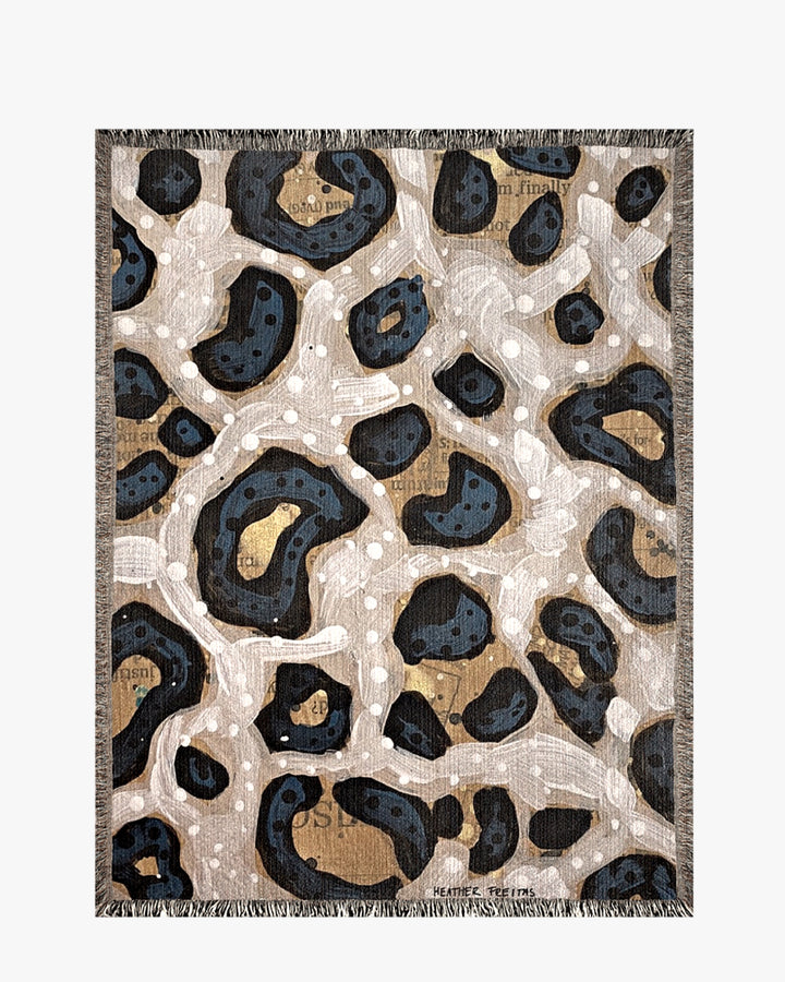 Leopard Lure Woven Blanket