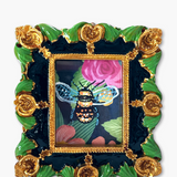 Floral Bee ( Mini Original Painting )
