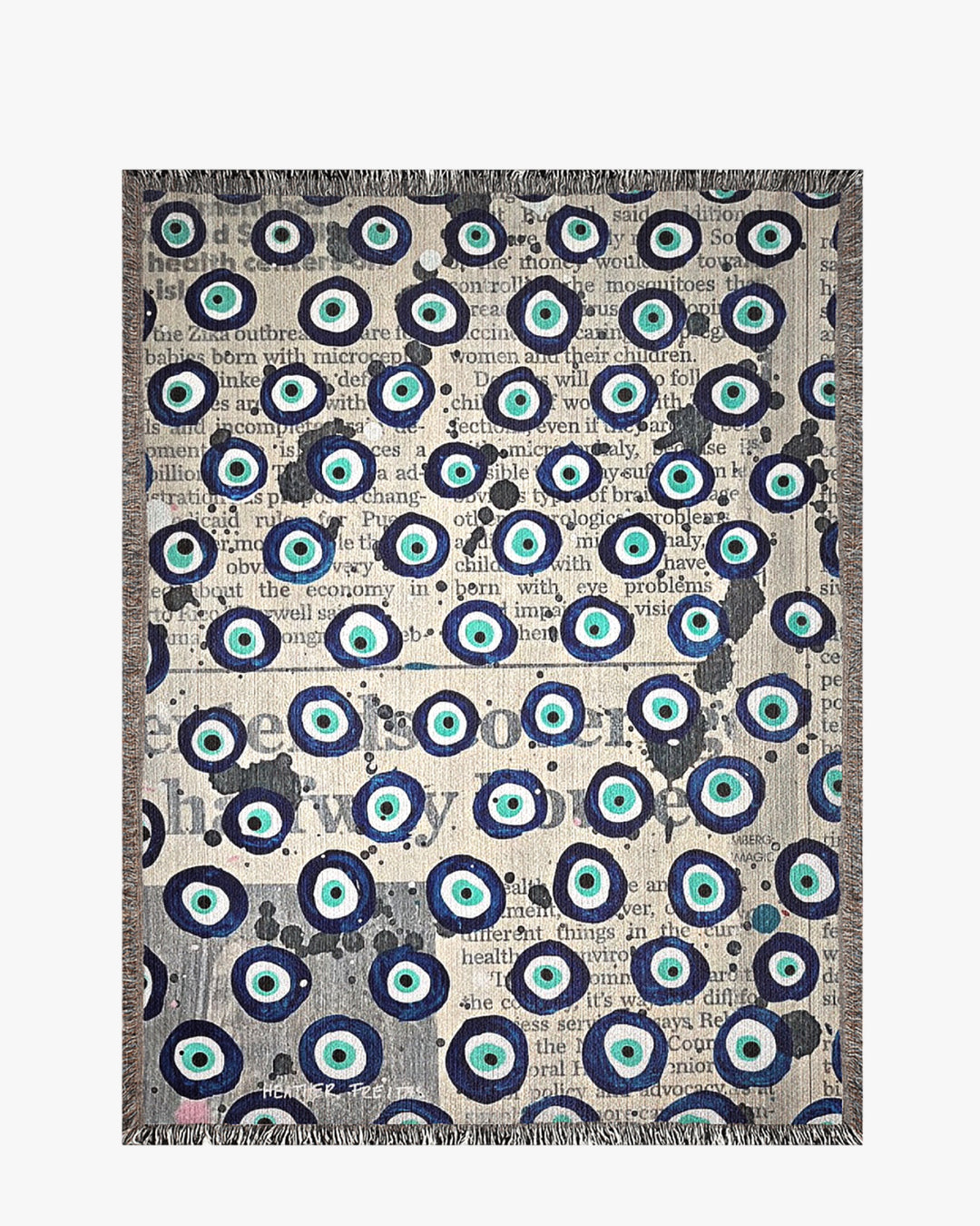Evil Eye Energy Woven Blanket