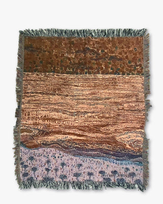 Coastal Breeze Woven Blanket - Heather Freitas - fine art home deccor