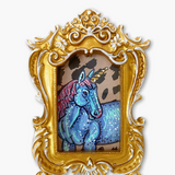 Gold Glam Unicorn ( Mini Original Painting )
