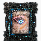 Moody Foliage Evil Eye ( Mini Original Painting )