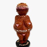 Cafe Venus Of Willendorf ( Hand Painted Sculpture )