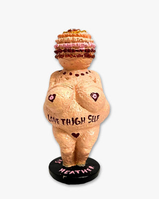 Sand Venus Of Willendorf ( Hand Painted Sculpture )