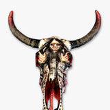 Cow Skull For Gene Simmons ( Hand Painted Cow Skull )