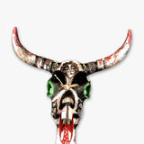 Cow Skull For Eric Singer ( Hand Painted Cow Skull )