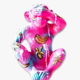 See No Evil Monkey ( Hand Painted Sculpture )