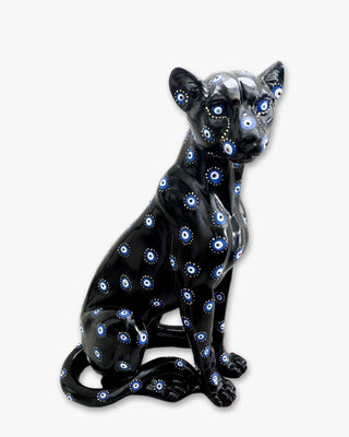 Evil Eyes & Big Cat Vibes ( Hand Painted Sculpture )