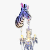 Sound Of Hooves Zebra ( Hand Painted Chandelier Sculpture )