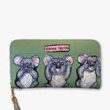 No Evil Kola Hand Painted Wallet