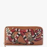 Coral Snake Hand Painted Wallet