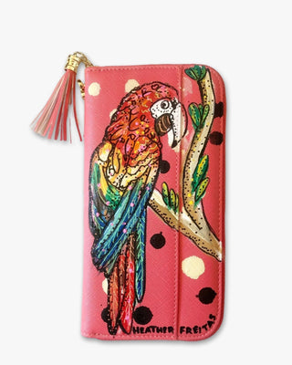 Parrot Hand Painted Wallet