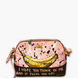 Think Of Me Bannana Hand Painted Crossbody