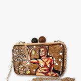 Thick Thighs Hand Painted Wood Crossbody