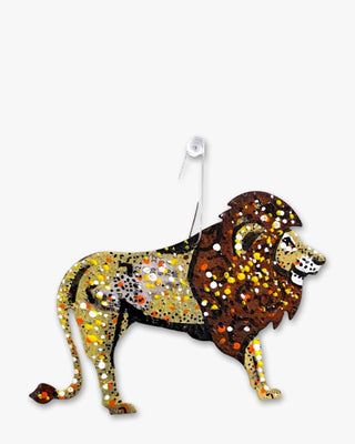 Lion Hand Painted Metal Ornament