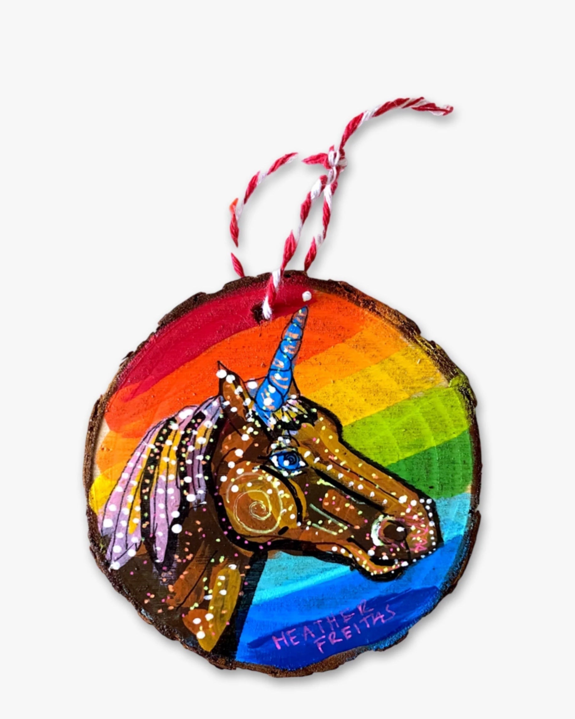 Ursula The Unicorn - Hand Painted Ornament