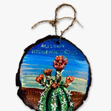 Pima Pineapple Cactus - Hand Painted Ornament