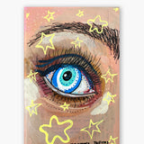 Seeing Stars Evil Eye ( Original Painting In Hand Painted Frame)