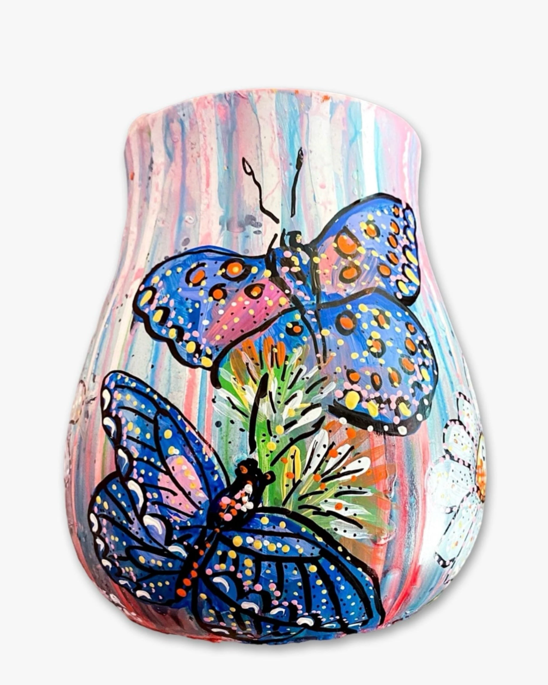 Cotton Candy Butterflies Planter